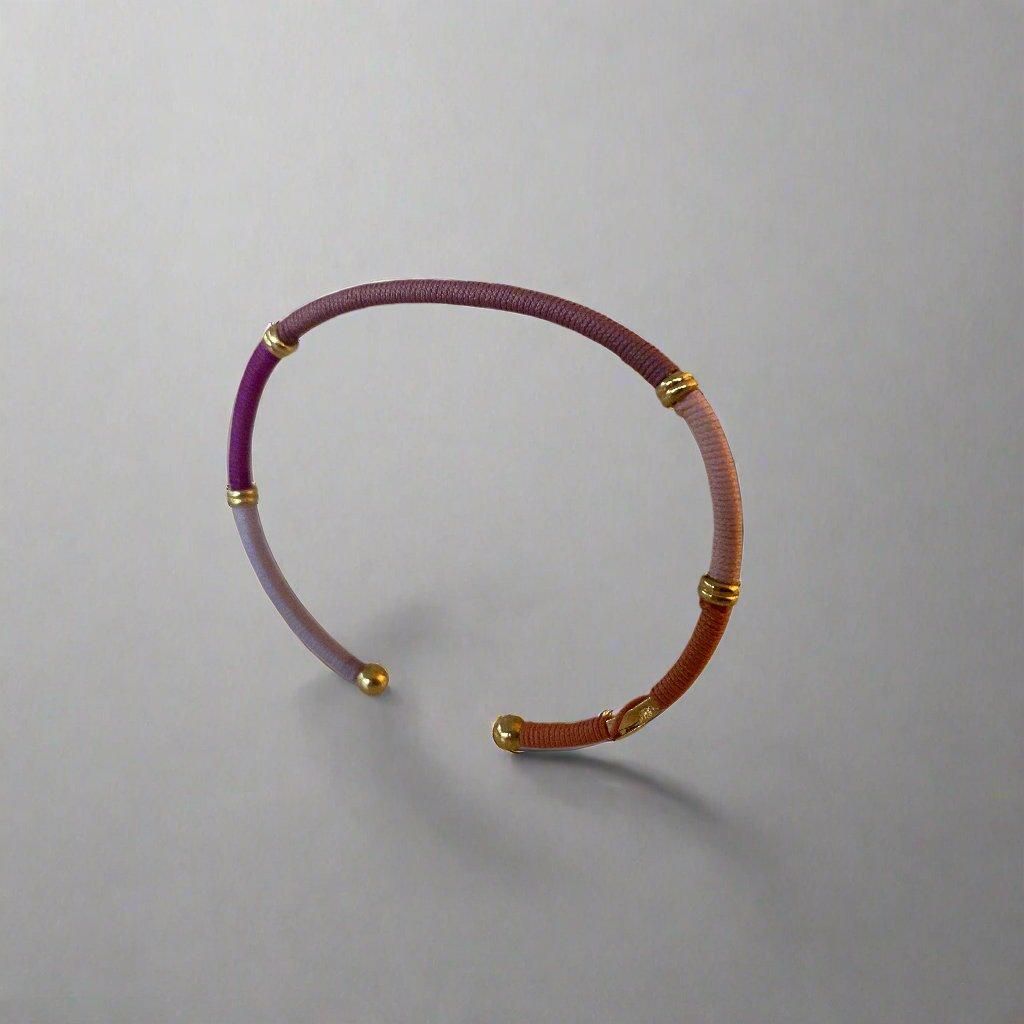 gas bijoux pink thread bracelet