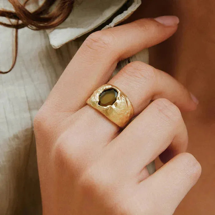Carmen Green ring by Agapee