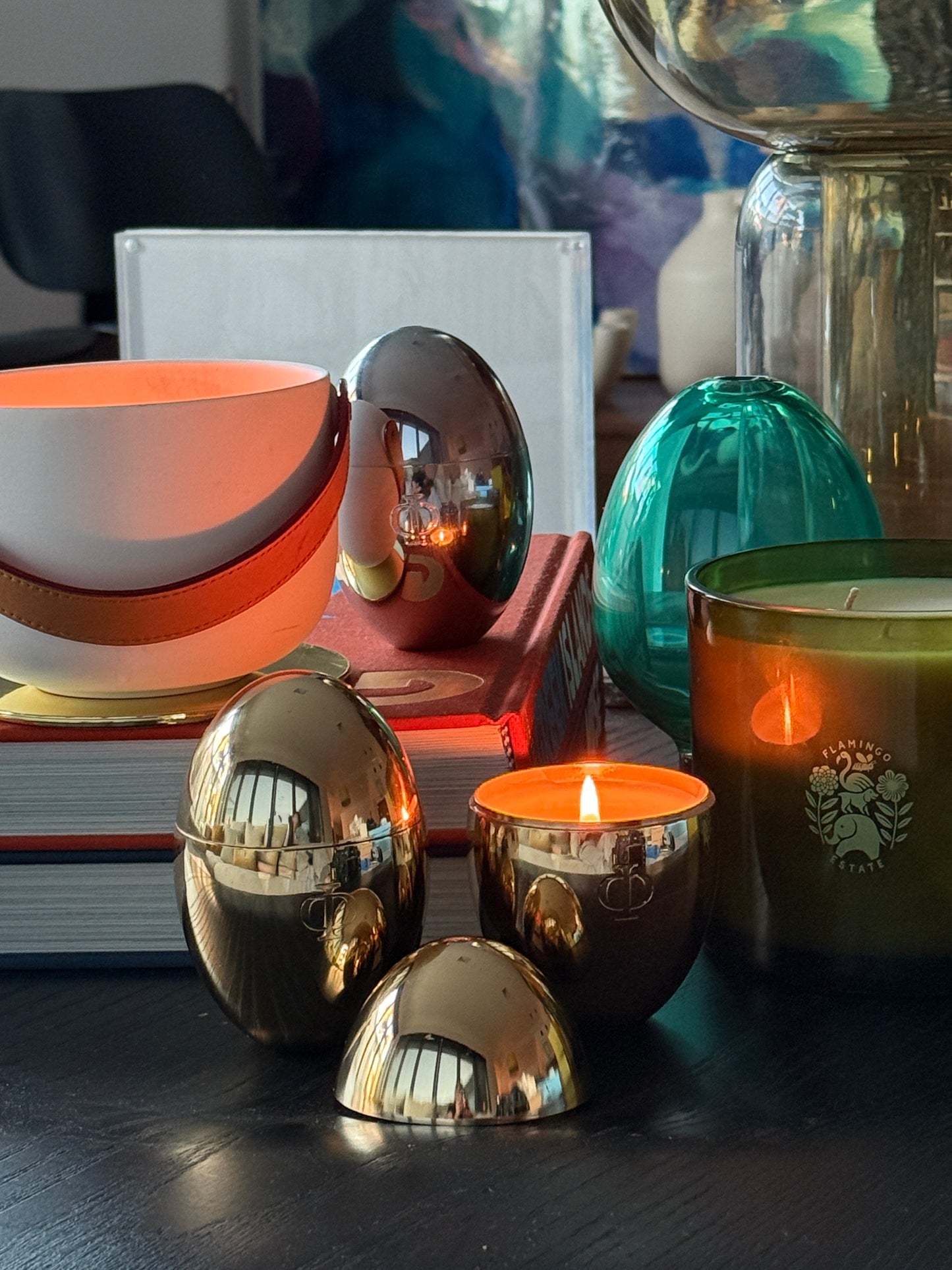 Omorfi Gold Egg Candle - New Hope