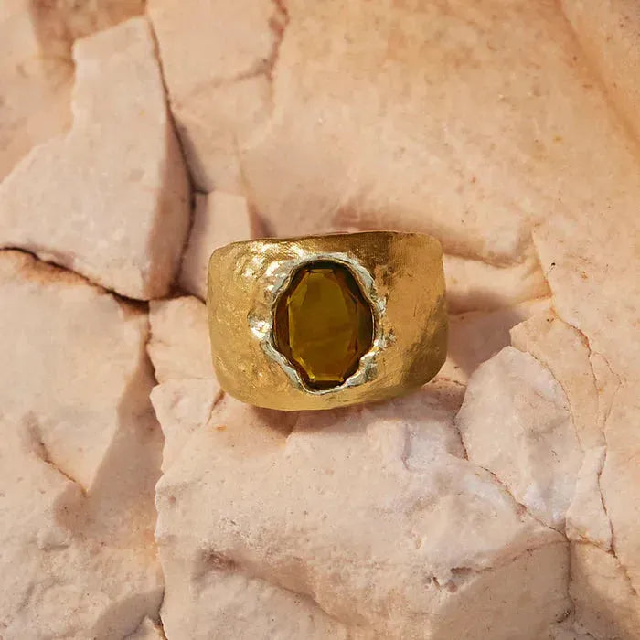 Carmen green ring by Agapee