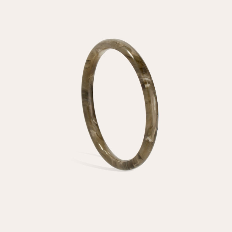 Acetate Gas Bijoux Bangle Grey
