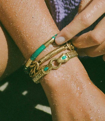 aurelie bidermann positano bangle stack
